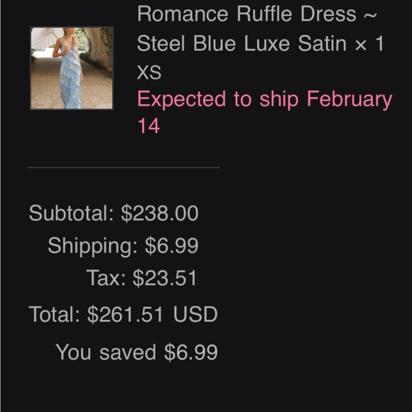 Romance Ruffle Dress - Picture 4 of 6